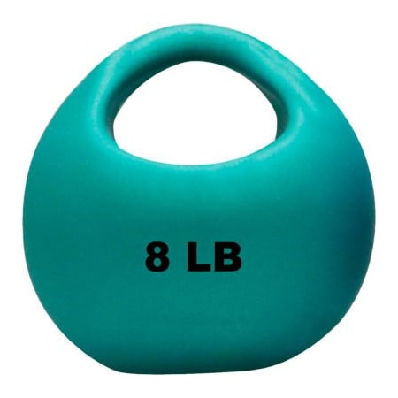 Fabrication Enterprises CanDo One-Handle Medicine Ball, 8 lb., 9" Diameter, Green 509059